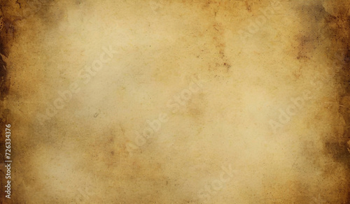 Vintage aged paper with grunge texture,brown antique background and stained design with space for text or image. 