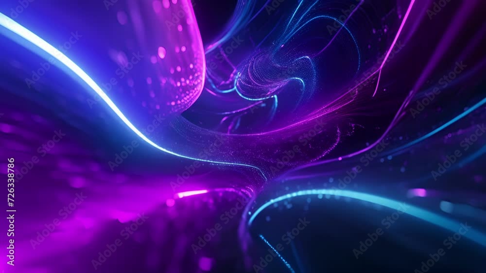 Swirling neon rectangles twirl in an intricate and hypnotizing dance routine.