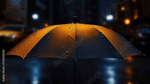 Water on big umbrella floating UHD wallpaper