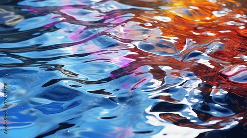 Water with a rainbow coloured UHD wallpaper
