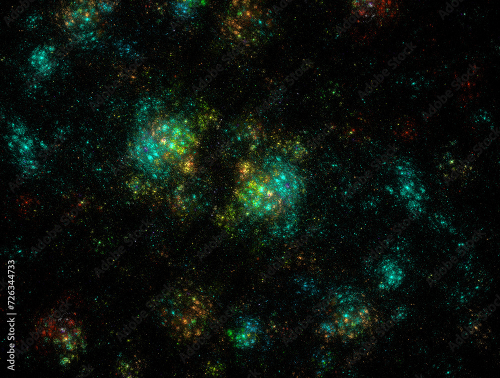 Naklejka premium Imaginatory fractal abstract background Image