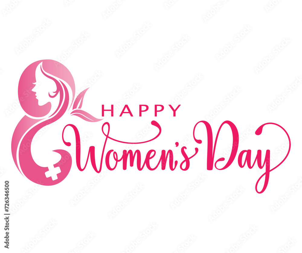 Free vector international womens day greeting card design