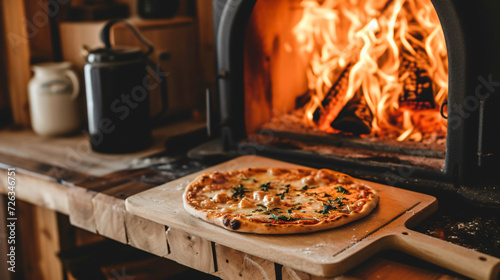 Wooden pizza peel