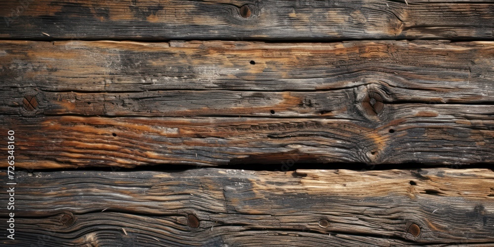 Fototapeta premium Close Up of Peeling Paint on Wooden Wall