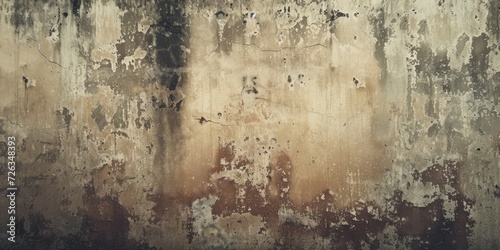 Decayed Wall With Peeling Paint photo