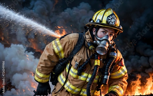 Guardians of the Flame The Courageous Role of Firefighters in Emergency Response and Safety ai generated