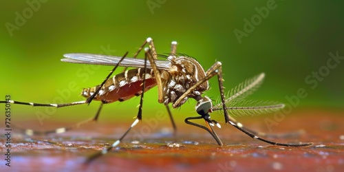 Close Up of Mosquito on Surface