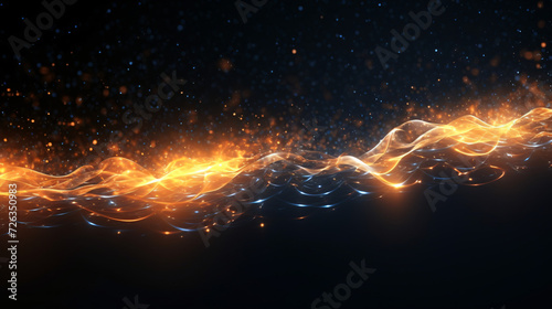 Glowing and flowing particles