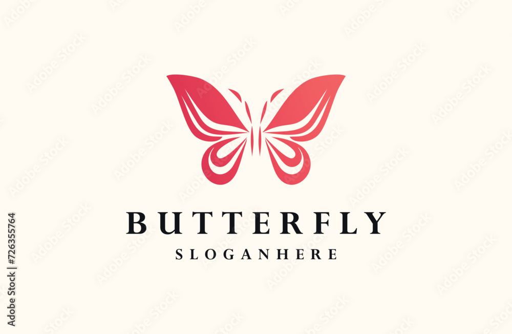 Butterfly Logo Icon Design Vector . Butterfly Logo .