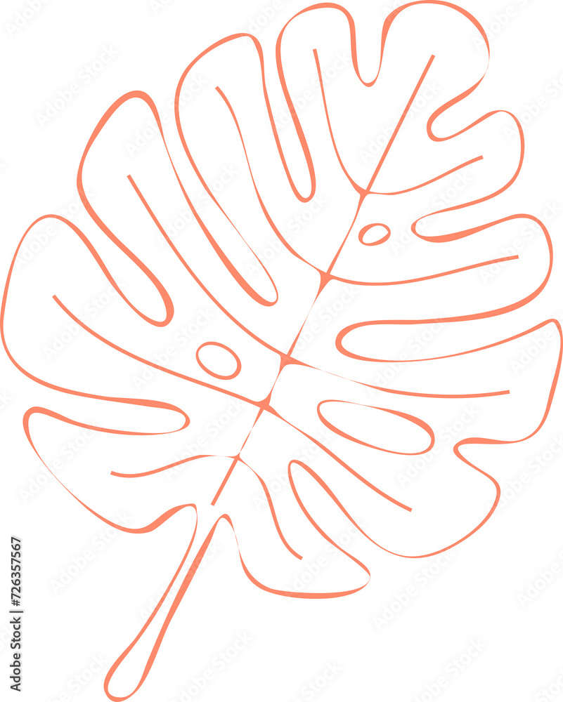 monstera leaf flat outline, on transparent, png. for botanical emblems, cosmetics, clothing printing, stickers, banner monstera leaf flat outline, on transparent, png. for botanical emblems, cosmetics, clothing printing, stickers, banner