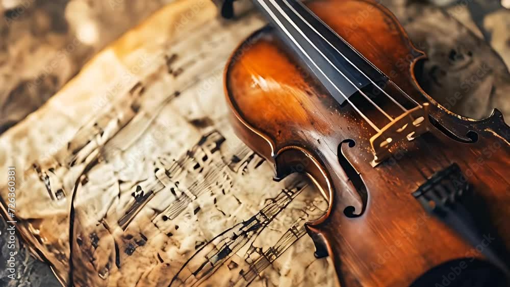 Abstract classical music animation