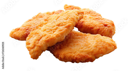 fried meat on transparent background