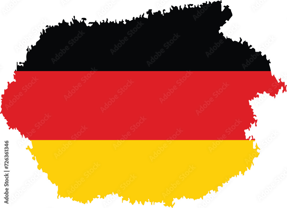 Germany Brush Flag, Brush strokes Germany Brush Flag, Brush strokes