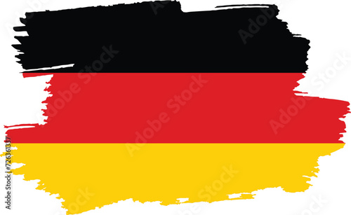 Germany Brush Flag, vector design