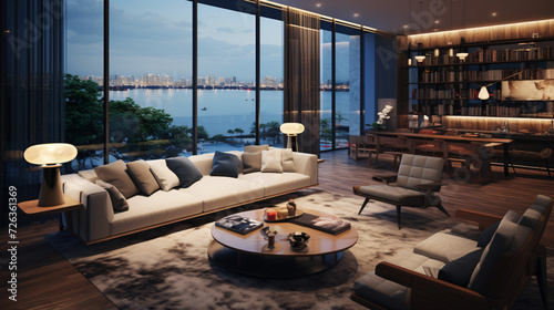 Luxury apartment suite lounge © Rimsha