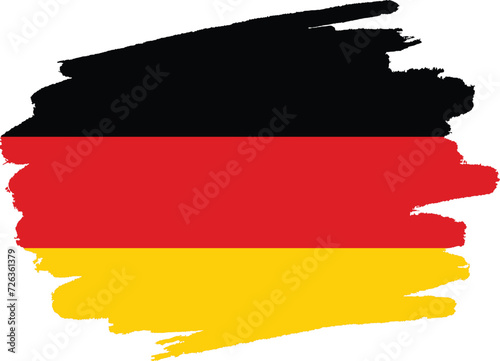 Germany flag painted with brush