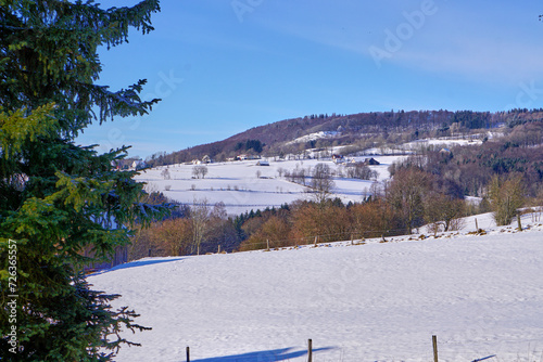 winter landscape in the mountains