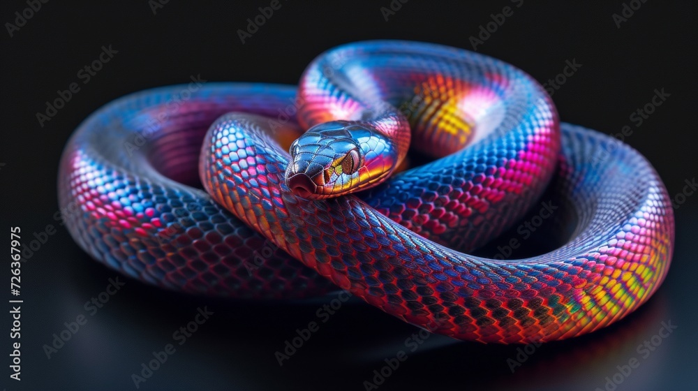 Obraz premium iridescent snake