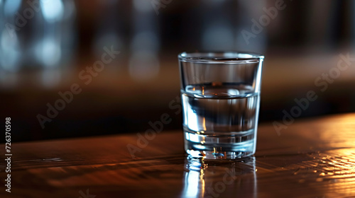 Glass of vodka