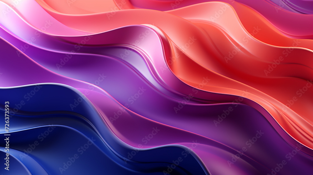 Abstract futuristic background with colorful, pastel wave shapes. Visualization of motion waves. Wallpaper or backdrop for modern projects Abstract futuristic background with colorful, pastel wave shapes. Visualization of motion waves. Wallpaper or backdrop for modern projects