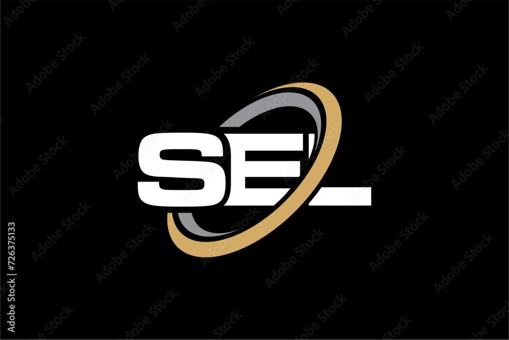 SEL creative letter logo design vector icon illustration SEL creative letter logo design vector icon illustration