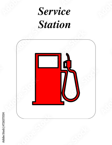 gas station sign