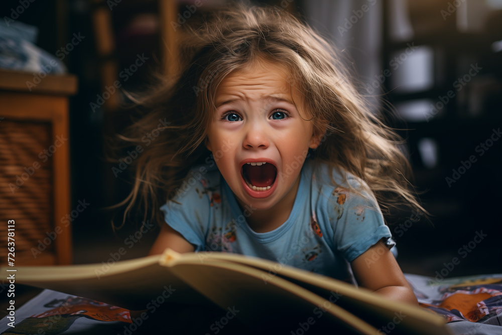 child girl boy reading a book crying hysterically screaming difficulty learning emotions homework learning beautiful photo children tension school kindergarten homework lessons scream new generation child girl boy reading a book crying hysterically screaming difficulty learning emotions homework learning beautiful photo children tension school kindergarten homework lessons scream new generation