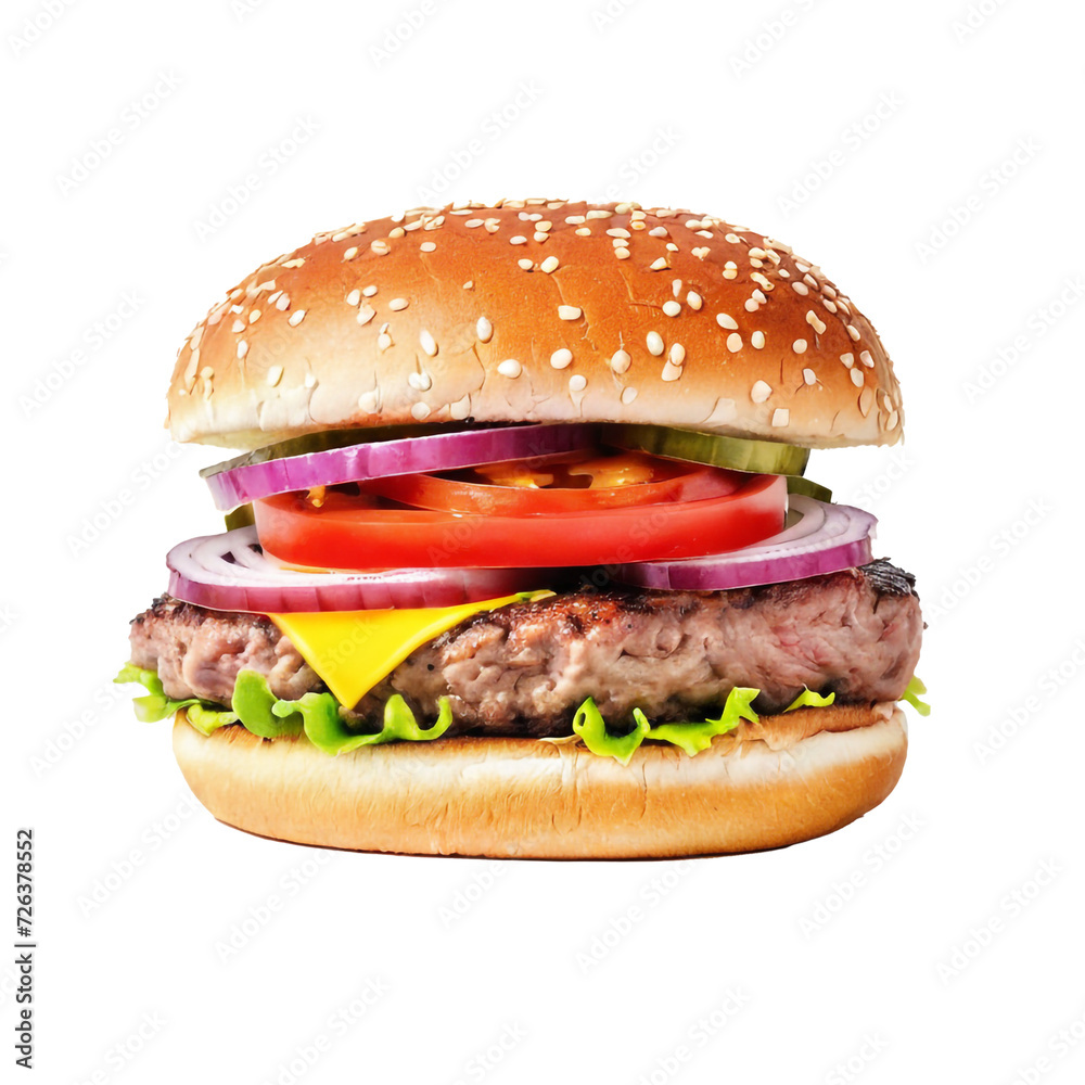 Cheese Chicken Beef Burger on transparent background Premium Png on transparent background. Cheese Chicken Beef Burger on transparent background Premium Png on transparent background.