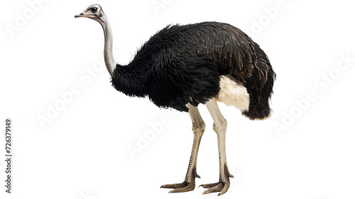ostrich on transparent background © maretaarining