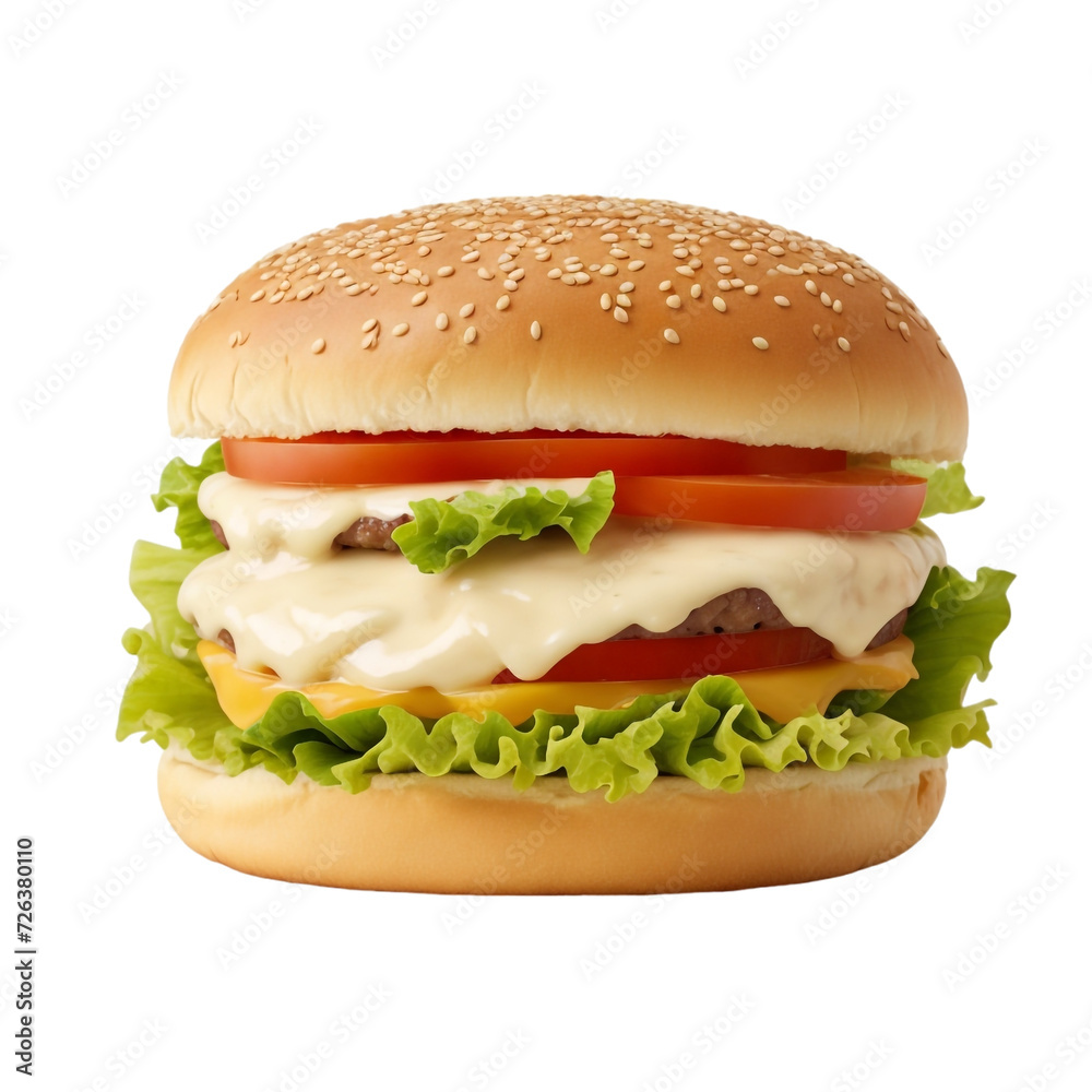 Cheese Chicken Beef Burger on transparent background Premium Png on transparent background. Cheese Chicken Beef Burger on transparent background Premium Png on transparent background.