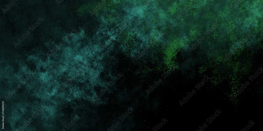 Obraz premium Black, blue green, gray painted watercolor texture or background. teal art background light teal and sea green colors.