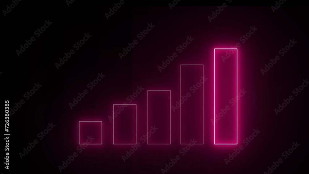 Graph with lights on a dark background. The businessman's visual screen Growing growth concept and business development to success. Graph with lights on a dark background. The businessman's visual screen Growing growth concept and business development to success.