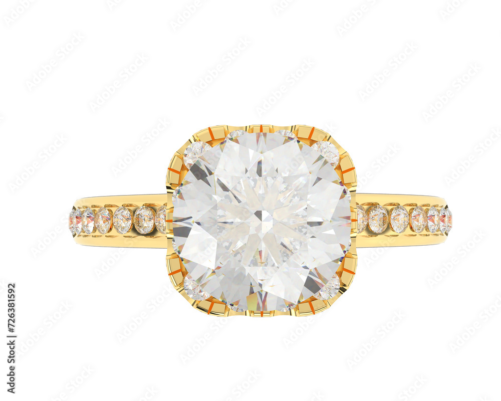Jewelry isolated on background. 3d rendering - illustration Jewelry isolated on background. 3d rendering - illustration