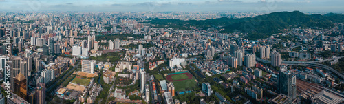Fototapeta Naklejka Na Ścianę i Meble -  Aerial view of landscape in Guangzhou city, China