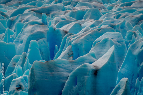 Grey glacier in Torres del Paine National Park, in Chilean Patagonia photo