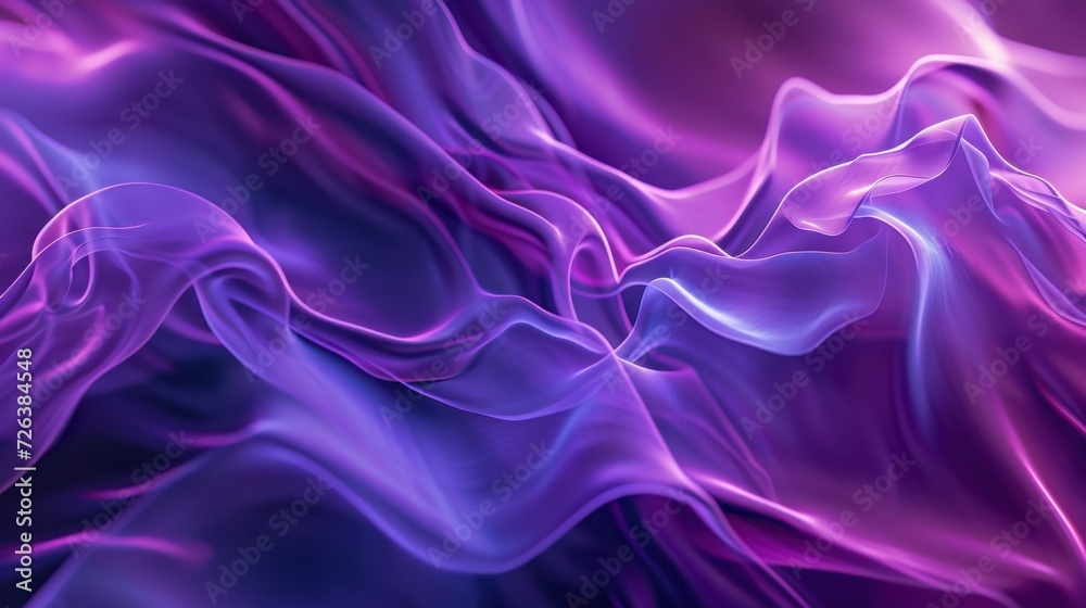 Abstract Purple and Pink Smoke Waves in a Fluid Formation Against a Dark Background Abstract Purple and Pink Smoke Waves in a Fluid Formation Against a Dark Background