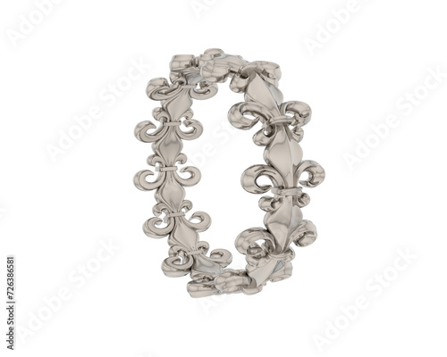 Jewelry isolated on background. 3d rendering - illustration