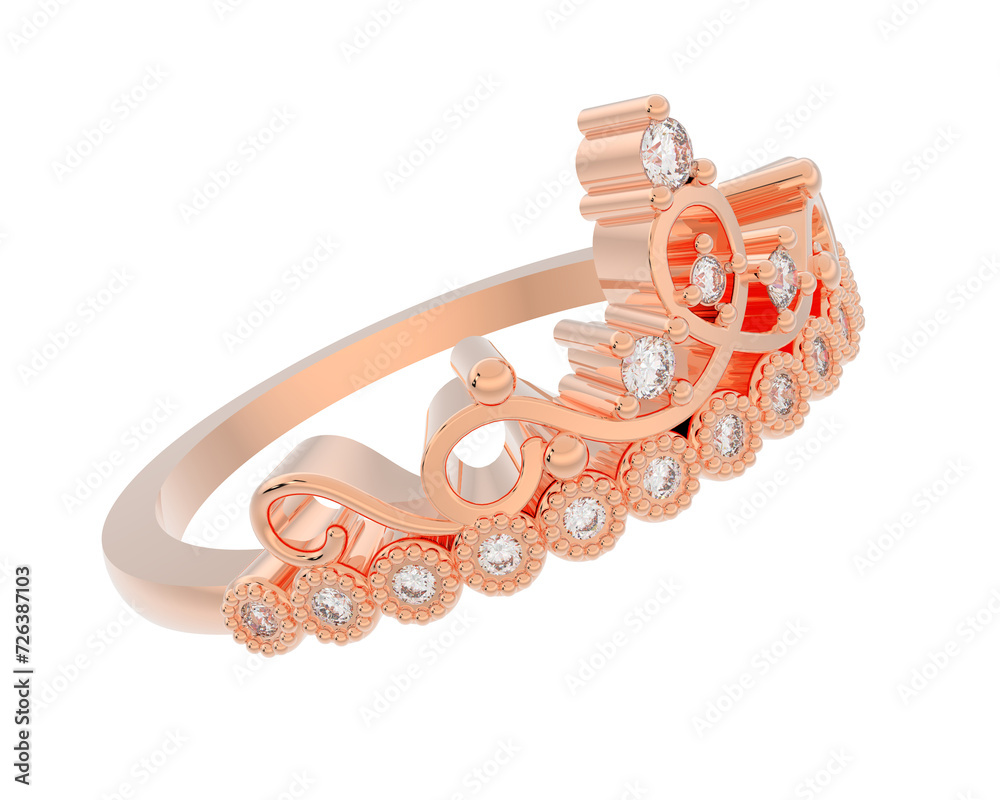 Obraz premium Jewelry isolated on background. 3d rendering - illustration