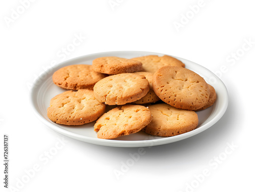 cookies on a white plate