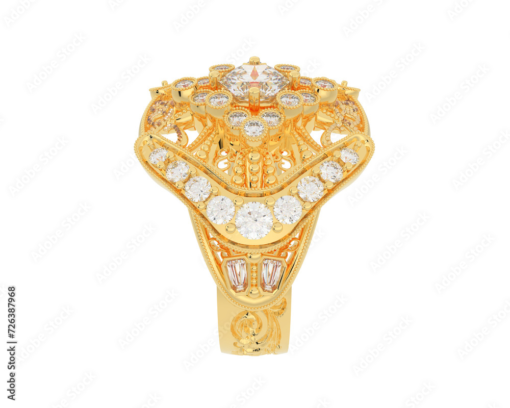 Obraz premium Jewelry isolated on background. 3d rendering - illustration