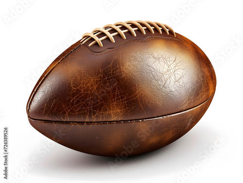 american football isolated on white