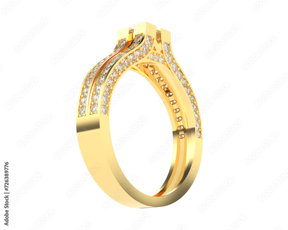 Jewelry isolated on background. 3d rendering - illustration Jewelry isolated on background. 3d rendering - illustration