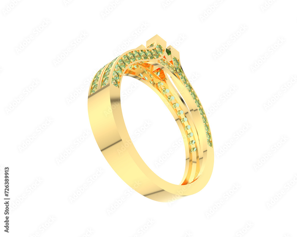 Jewelry isolated on background. 3d rendering - illustration Jewelry isolated on background. 3d rendering - illustration