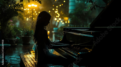 Experience the grace of playing the piano. Each note dances like poetry, weaving a symphony of elegance. Unleash your musical soul and let the piano keys tell a story of timeless beauty.