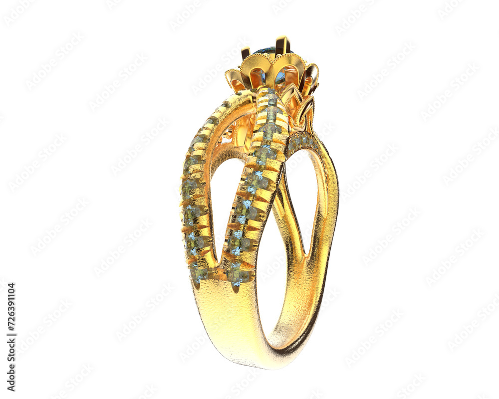 Jewelry isolated on background. 3d rendering - illustration Jewelry isolated on background. 3d rendering - illustration