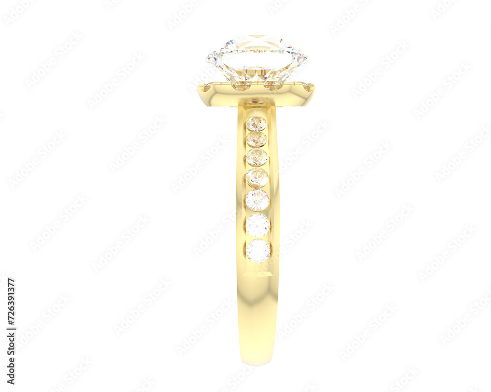 Obraz premium Jewelry isolated on background. 3d rendering - illustration