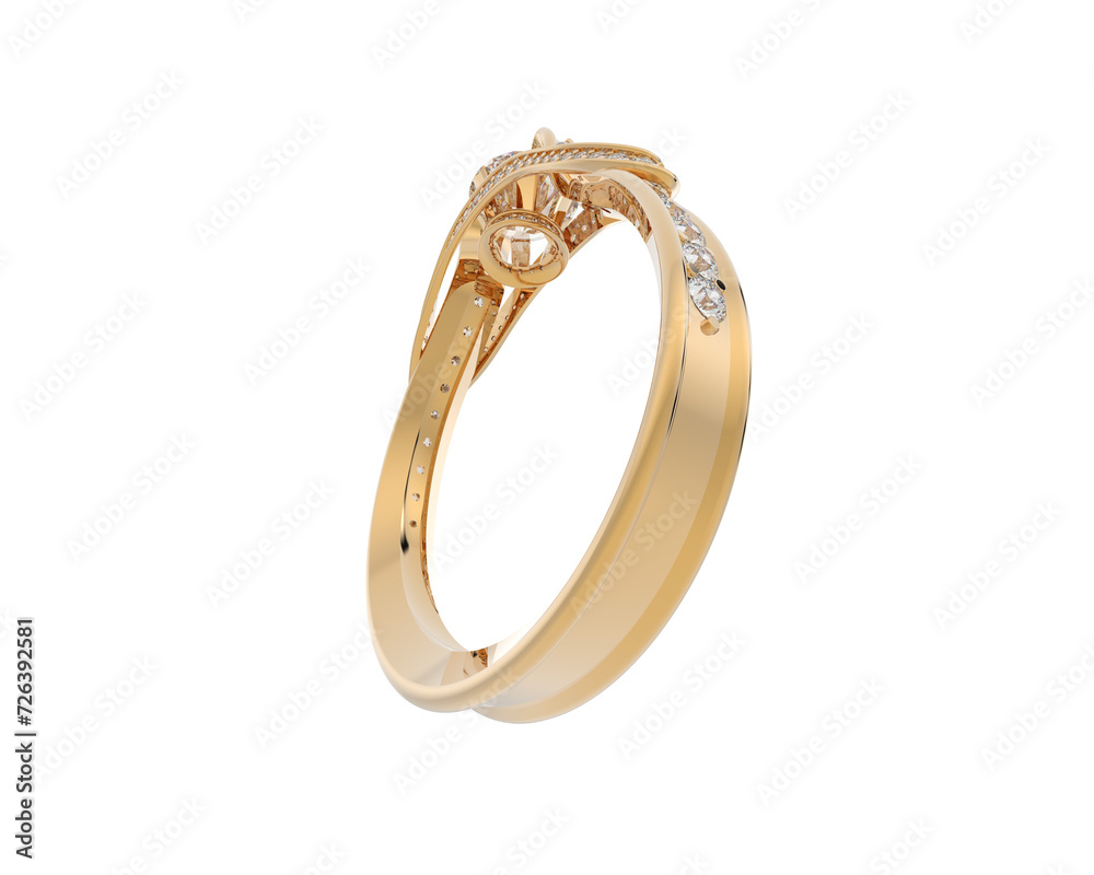 Jewelry isolated on background. 3d rendering - illustration Jewelry isolated on background. 3d rendering - illustration