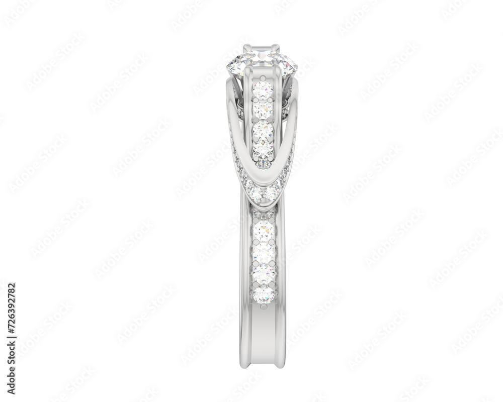 Jewelry isolated on background. 3d rendering - illustration