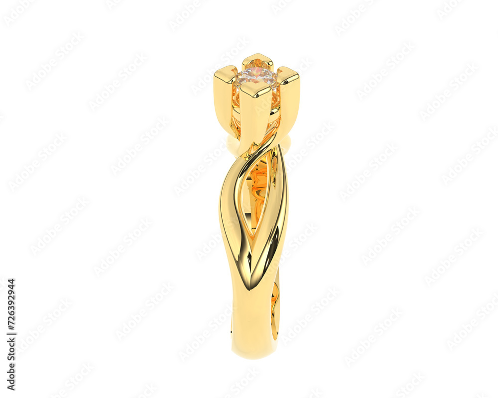 Jewelry isolated on background. 3d rendering - illustration