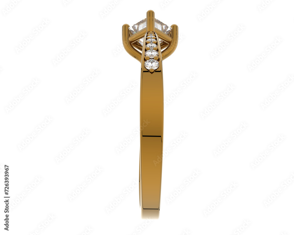 Jewelry isolated on background. 3d rendering - illustration Jewelry isolated on background. 3d rendering - illustration